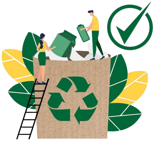 Icon of a recycling bin